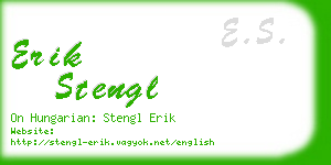 erik stengl business card